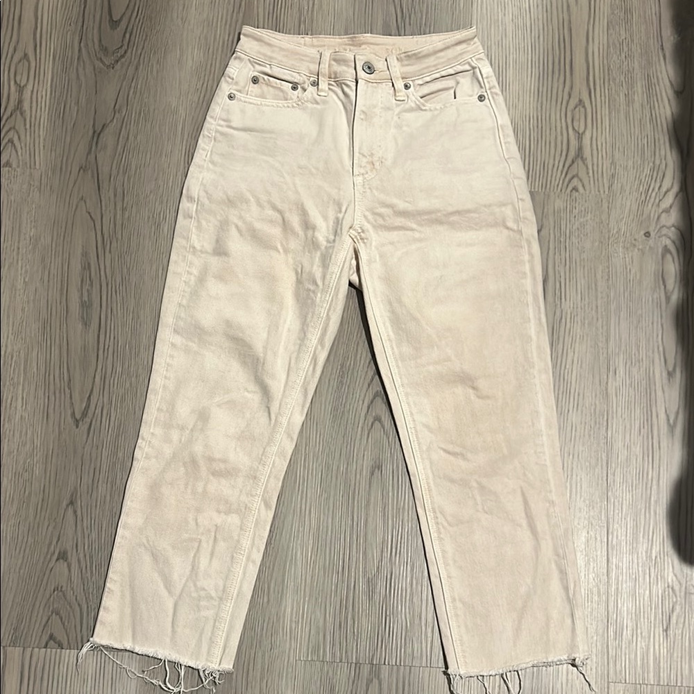 American Eagle Mom Straight Jean Tan Women’s Size 00